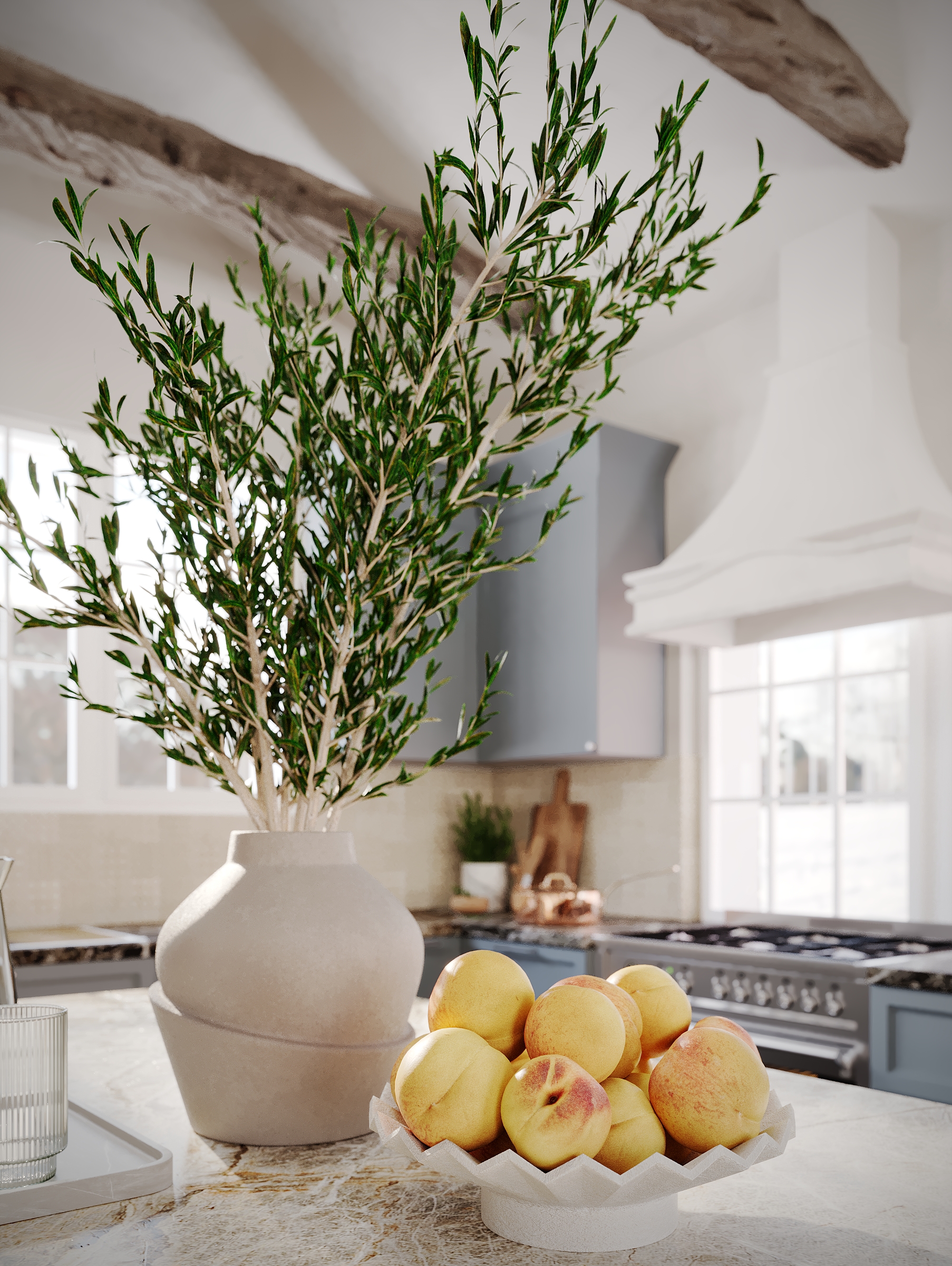 Kitchen room interior in modern style