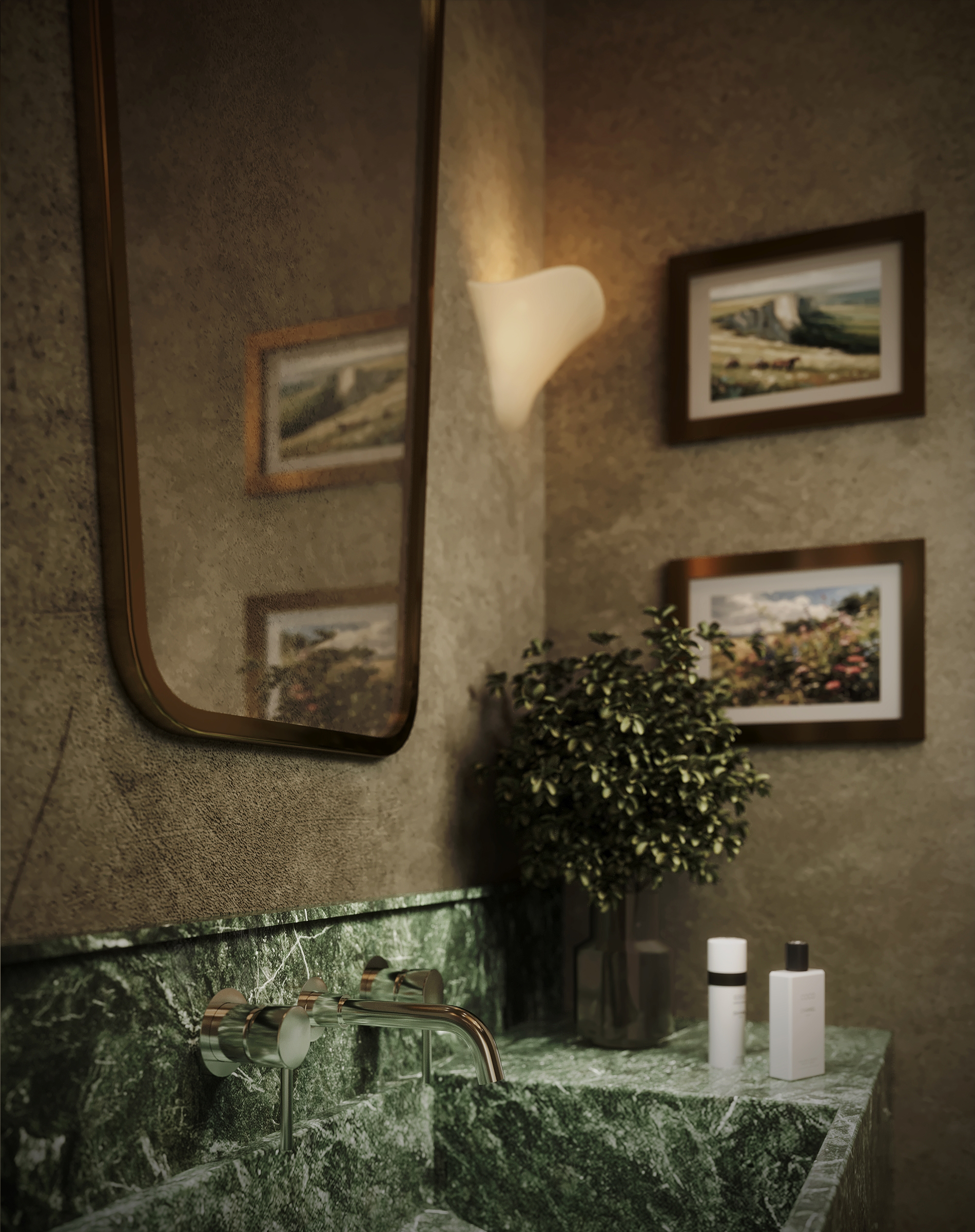 Vintage-style bathroom