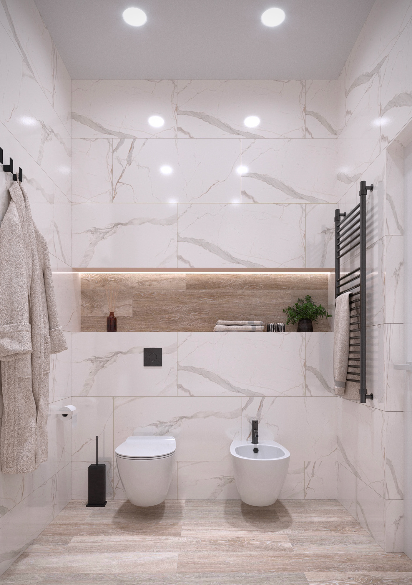 Modern-style bathroom