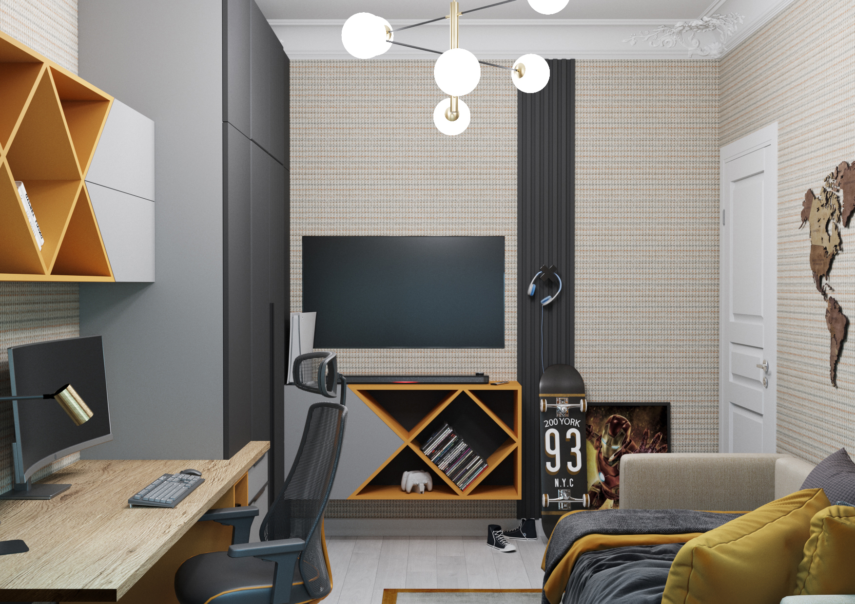 Children's room for a boy